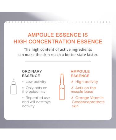 Vitamin C Serum for Face Concentrated Ampoules Vit C Serum Anti Ageing & Anti Wrinkle Serum Brightening Serum for Dull Tired Skin Powerful Antioxidant Protection face serum 7x2ml Ampoule Serum - Buy Online on SooperMarket.com