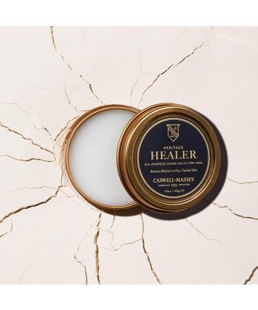 Caswell-Massey Healer All-Purpose Salve | Soothing Hand Cream with Beeswax & Essential Oils for Hands Cuticles & Lips - 1.5 Oz - Buy Online on SooperMarket.com