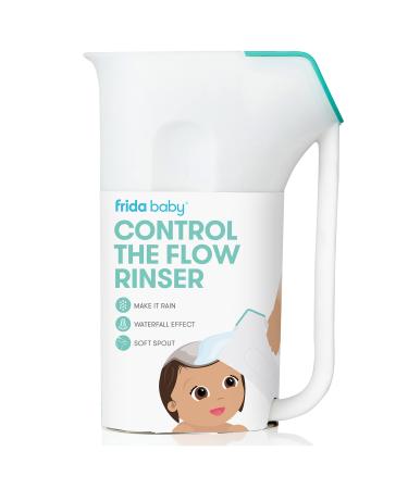 Control The Flow Rinser by Frida Baby Bath Time Rinse Cup with Easy Grip Handle and Removable Rain Shower