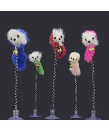 BestMall Cat Ball Feather Wand Toys With Strong Suction Cups Window Kitten Cute for Interactive Kitten Funny Teaser Wand Indoor Kitty Stick Toy Pet Activity Chaser Toy for Playing Training Exercise #5 - Buy Online on SooperMarket.com