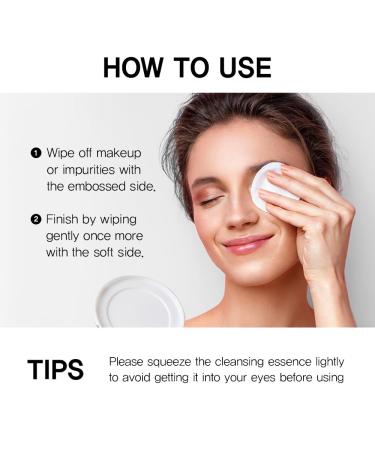 Nightingale Daily Derma Cleansing Pads | Exfoliating Makeup Remover for Waterproof Makeup | Vegan & Hypoallergenic Korean Skin Care with Hyaluronic Acid - Buy Online on SooperMarket.com