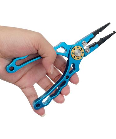 Ismosm Fishing Pliers & Gripper: Multi-Functional Gear for Salt & Fresh Water - Blue - Buy Online on SooperMarket.com