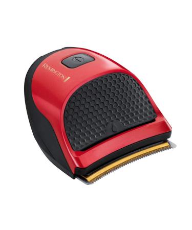 Remington Manchester United Quick Cut Hair Clippers with 9 Guide Combs for Trimming and Detailing with Barber Cape Black and Red