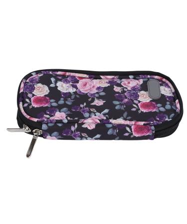 Insulin Cooler Travel Bag Lightweight Easy to Close Multi Layer Insulin Cooler Travel Case Portable for Travel for Patient(Purple)