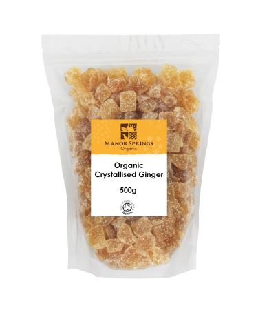Organic Crystallised Ginger 500g by Manor Springs Organic
