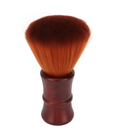 Men's Beard Brush Beard Foam Brush Men's Nylon Foam Brush with Wooden Handle Beard Care Brush for Hair Cleaning (Brown)