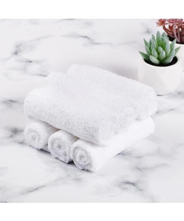Qioo Baby Bamboo Washcloths 6 Pack - White | Soft & Gentle Baby Washcloths - Buy Online on SooperMarket.com