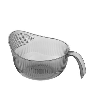 HMLTD Drain Basket - Multi-Purpose Bowl Strainer with Multi Fine Holes | Kitchen Utensils for Rice Tomatoes Soybeans Peppers Apples Grapes Gray