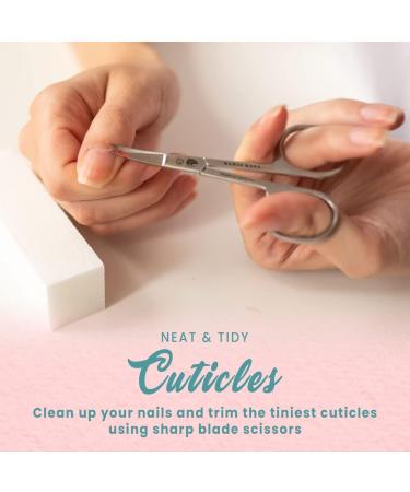 Professional Nail Scissors - Extra Fine Stainless Steel Smoke Shears with Leather Case for Toenails & Fingernails - Buy Online on SooperMarket.com