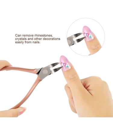 Nail Nipper Rhinestone Remover Dekaim Rose Gold Nail Art Decorations Picker Rhinestone Remover Nail Cutter Scissors Manicure Tools - Buy Online on SooperMarket.com
