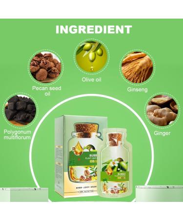 Buy Bubble Plant Hair Dye - Natural Botanical Hair Coloring Cream for Men & Women | Pure Plant Extracts for Black Hair Color - Buy Online on SooperMarket.com