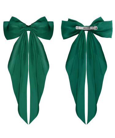 Buy Wllhyf 90s Style Hair Clips - Soft Silky Satin Hairpins & Accessories for Women & Girls (Green) - Buy Online on SooperMarket.com
