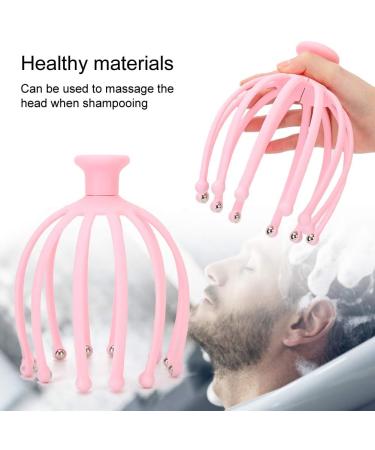 Head Massage Spider - Pink Scalp Massage Brush & Stress Reduction Device | Ultimate Hair Therapy Tool - Buy Online on SooperMarket.com