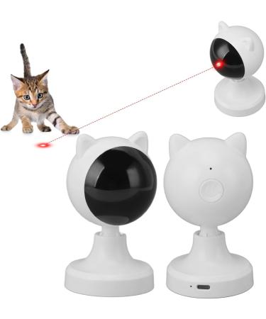 Cat Toy Interactive Automatic USB Motion Activated Laser Toy for Indoor Cats Dogs Kitten Kitty Fast and Slow Pattern 1200mAh Battery Silent Pet Laser Pointer Toy - Buy Online on SooperMarket.com