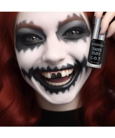 BOBISUKA Black Tooth Paint - Professional Makeup for Cosplay Halloween Theater & Special Effects | Safe Quick Dry Realistic (5 ml - Buy Online on SooperMarket.com