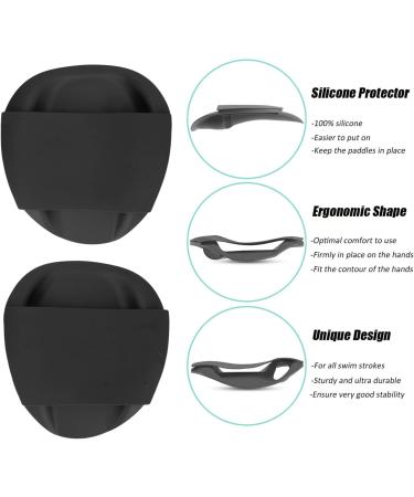 Ritoeasy Sports Swimming Training Paddles - Ergonomic Black PP-Silicone Hand Paddles for Freestyle Training - Buy Online on SooperMarket.com