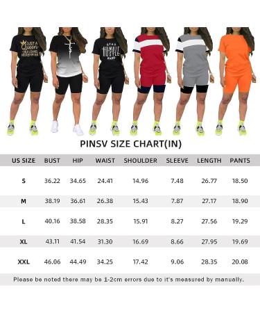 PINSV Women's Summer Bodycon Short Pants Workout Set - Orange, Large - Buy Online on SooperMarket.com