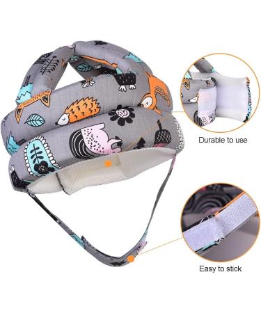 Umtiti Baby Adjustable Safety Helmet with Knee Pads, Socks & Head Guard - Forest Gray Set - Buy Online on SooperMarket.com