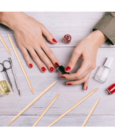 300 PCS Double Sided Wooden Orange Sticks for Manicure & Pedicure - Buy Online on SooperMarket.com
