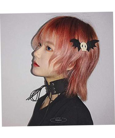 Dark Gothic Skull Bat Hair Clips for Halloween | Perfect for Cosplay & Parties | Edge Clip Hairpin - Buy Online on SooperMarket.com