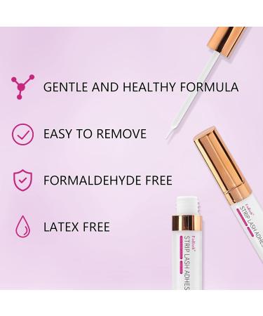 FADLASH Clear Eyelash Glue - Super Strong Hold, Waterproof, Latex-Free Lash Adhesive 5.5ml - Buy Online on SooperMarket.com