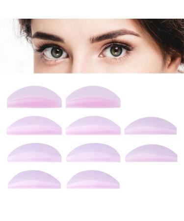 Neamou Eyelash Holder Pads 5 Pairs Reusable Silicone Eyelash Pad Skin-Friendly Reusable Lash Lift Supplies Eye Lash Lift Tools Suits Various Eyebrows for Women