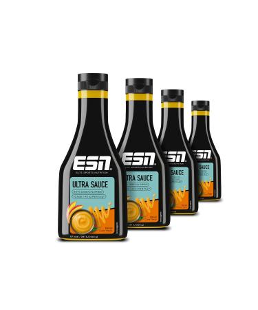 ESN premium ultra sauce mango curry 4 x 285 ml ideal sauce for diet and conscious nutrition tested quality - made in Germany 4 x mango curry