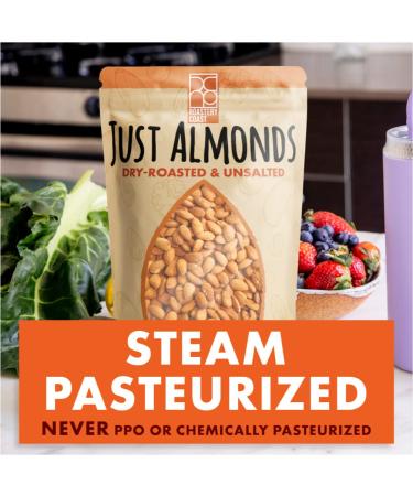 Roastery Coast - Daily Nuts Just Roasted Almonds | Almonds Bulk 3 LB | Unsalted Nuts| Slow Dry Roasted | Steam Pasteurized | Plant Protein | Gluten Free | Non-GMO | Low carb | Keto Snack | Prime Snack A. Unsalted - Buy Online on SooperMarket.com
