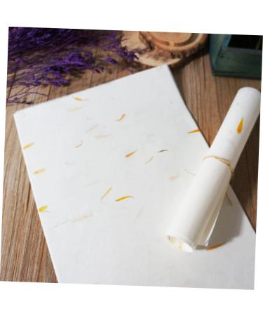 COHEALI 40 Sheet White Drawing Paper Xuan Rice Papers Exercise Paper Chinese Style Botanical Pattern - Buy Online on SooperMarket.com