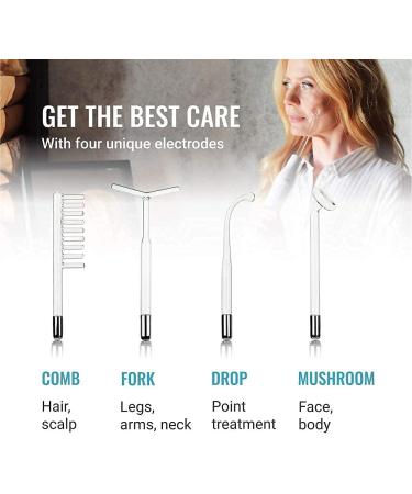 GES Supernova Darsonval Device - High Frequency Acne Treatment Hair Loss Solution & Anti-Aging Skin Care System for a Flawless Complexion - Buy Online on SooperMarket.com