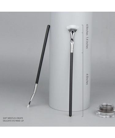 Dolly Mascara Fan Brush Set for Natural Lifted Effects - Angled Eyelash Makeup Tools (2 PCS) - Buy Online on SooperMarket.com