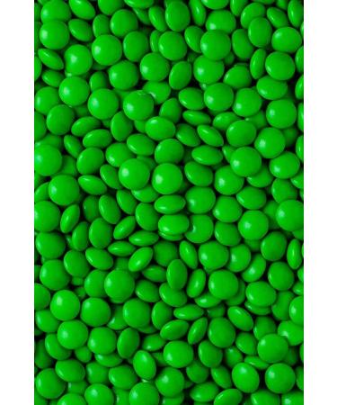 simply topps Coloured Milk Chocolate Beans - 30g or 100g - Cake Cupcake & Cookie Decoration Sprinkles (Green 100g) Green 100g