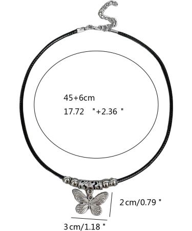 Oralgo Butterfly Necklace - Adjustable Ethnic Collarbone Chain for Women | Fashionable Jewelry International Shipping - Buy Online on SooperMarket.com