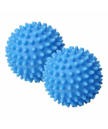 Dryer Balls Tumble Reusable Laundry Wash Ball Cubes for Non Melt New Softer Hypoallergenic Reduces Wrinkles Static Fabric Softener Household Accessories ( 2pc)