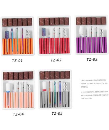 POPETPOP 3 Sets Nail Grinding Head Faux Nails Artificial Nails Nail Drill Bits Electric Manicure Nail File Beginner Kit Manicure Drill Bits Nail Drill Tool Exfoliating Manicure Tools Purple 6.5x5.5cmx3pcs Purplex3pcs - Buy Online on SooperMarket.com