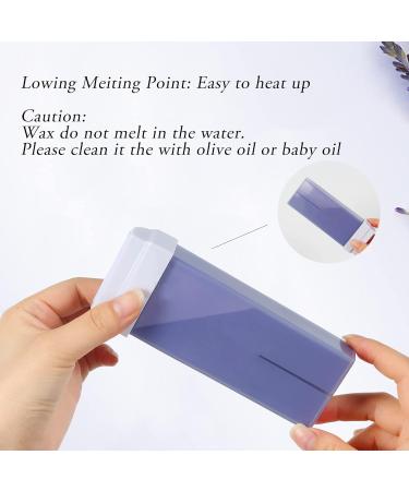 Lavender Roll on Wax Kit Refill Cartridge - 4 Pack for Women | Hair Removal Wax Roller for Legs, Arms, Bikini & Brazilian Waxing - Buy Online on SooperMarket.com
