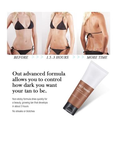 Self Tanner Cream & Sunscreen Lotion for Bronzed Skin - Premium Body Tanning Solution - Buy Online on SooperMarket.com