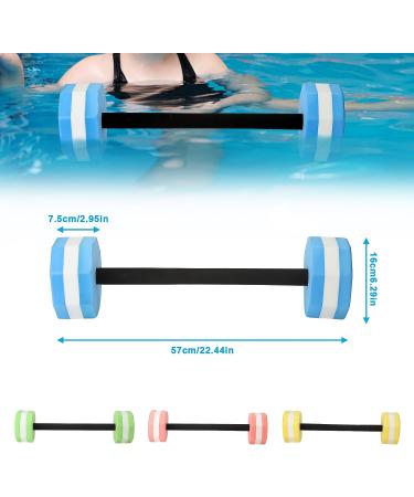 Water Foam Dumbbell | Pool Weights for Water Exercise | Foam Barbells for Pool | Pink | Fitness Tool for Men, Women, Kids - Buy Online on SooperMarket.com