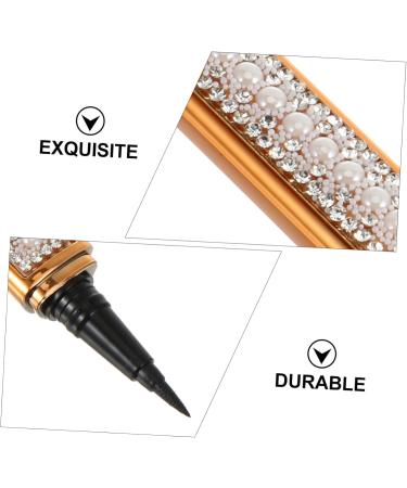 HAPINARY 3pcs Self Adhesive Mascara Liquid Eyeliner Eyeshadow Pencil Liquid Makeup Eyeliners Plastic Golden - Buy Online on SooperMarket.com