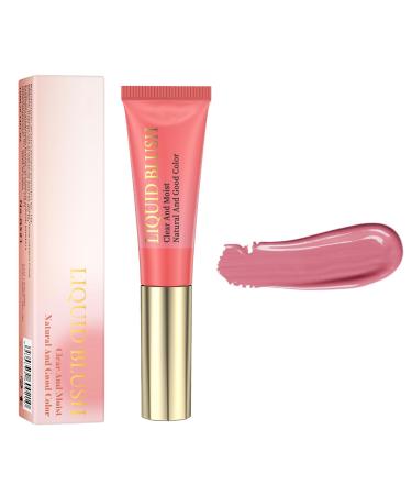 Lovelycat Pink Powder Powder Blusher Liquid Beauty Stick Shiny Velvet Texture Easy to Mix Soft Powder Powder Blusher Makeup Lasting Soft Natural Dew Durable (04# One Size) 04# 1 g (Pack of 1)