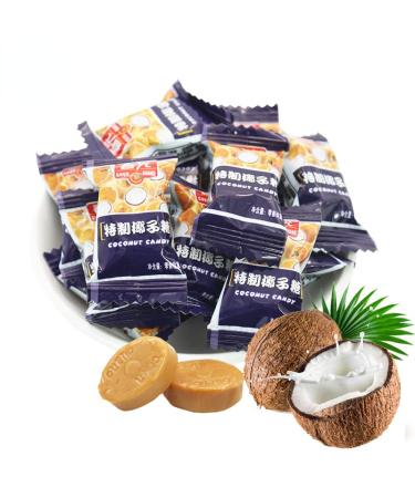 Chunguang Coconut Candy Childhood Flavor Candy Gift Snacks Chinese Specialty Coconut Candy 17.7 Oz(500 Gram) (53.1 Ounce(Pack of 3))