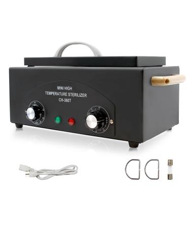 High Temperature Metal Tool Cleaning Box 110V 300W 1.5L with Timer Manicure Pedicure SPA Salon Barber Equipment for Sundry Beauty Hair Nail Metal Tools with Handle