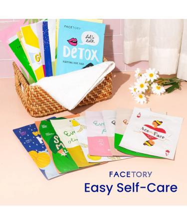 Facetory 23 Sheet Mask Collection - Hydrating, Moisturizing, Radiance Boosting | Made in Korea | Variety Pack of 23 Sheet Masks - For All Skin Types - Buy Online on SooperMarket.com