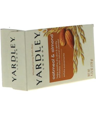 Yardley Oatmeal Almond Bath Bar 4oz - Pack of 6 | Moisturizing Soap Bars - Buy Online on SooperMarket.com