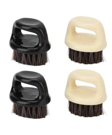 4 pieces of ankle-must-cuttarbar-hair shaving brush for men soft bristles with handle for hairdressing salon home use hairdresser accessories