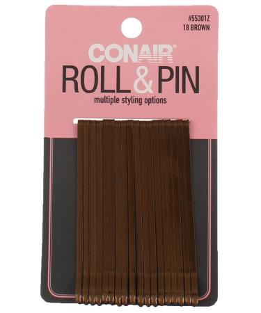 Conair Brown Roller Pins  6.1 Oz