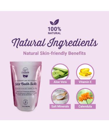 Lavender Sitz Bath Salt 2 lbs - Postpartum Care Soak for New Moms | Postpartum Gifts for Women - Buy Online on SooperMarket.com