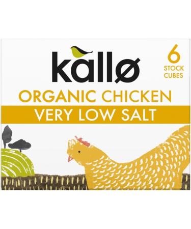 Very Low Salt Chicken Stock Cubes Bundle which Contains Kallo Chicken Cubes 48g - Pack of 3 with Grocery List Card - Buy Online on SooperMarket.com
