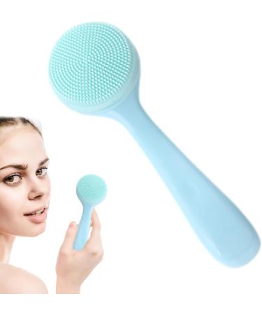Neamou Silicone Face Scrubber | Silicone Manual Facial Cleansing Brush - Manual Facial Cleansing Brush Skin Friendly Waterproof Face Cleaning Scrubber Blue - Buy Online on SooperMarket.com