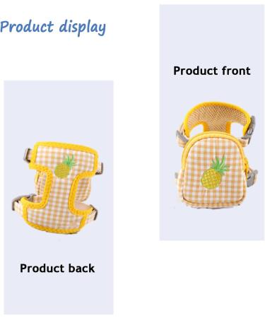 Escape-Proof Cat Harness Set for Walking Adjustable cat traction rope with backpack Kitten Harness&Lead Set Outdoor Walking Vest for Cute Cats and Small Dogs Yellow S - Buy Online on SooperMarket.com
